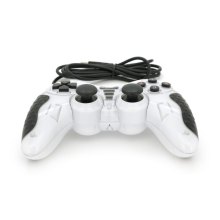 Геймпад дротовий для комп'ютера Brazzers BR-8700, USB 2.0, White, Blister