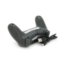Геймпад бездротовий Brazzers, для PS4, DUALSHOCK 4, роз'єм для навушників, LED light bar, 3.7V, 600mAh, Gray, Blister-box