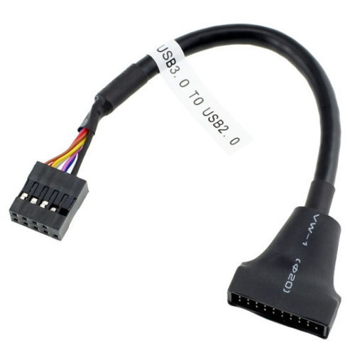 Перехідник Voltronic, USB 2.0 to USB 3.0, для материнської плати, 20pin (M) to 9 pin (F)
