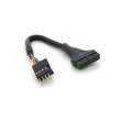 Перехідник Voltronic, USB 3.0 to USB 2.0, для материнської плати, 20pin (M) to 8 pin (F)
