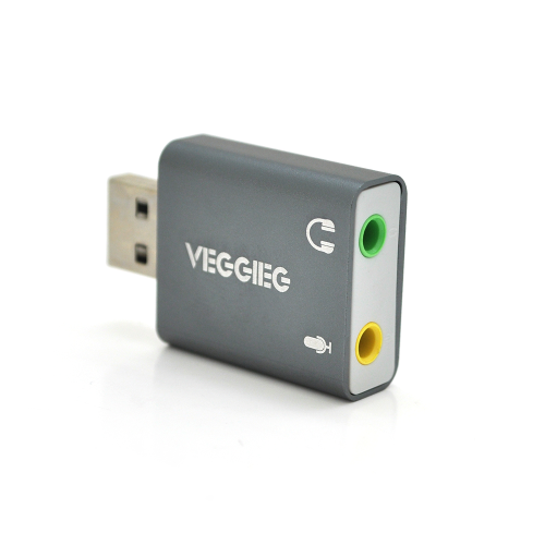 Звукова карта (контролер) Voltronic VEGGIEG US3-B, USB, 7.1, Grey, Blister-Box