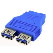 Перехідник Voltronic, USB 3.0, для материнської плати, 20pin to 2 port USB 3.0, внутрішній, Пакет