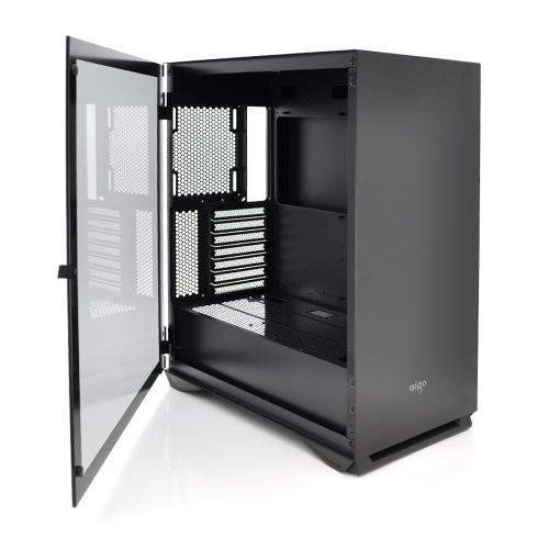 Корпус Aigo YOGO M2PRO, без блоку живлення, 0.7mm SPCC, ATX, 1xUSB 3.0/2xUSB 2.0/Audio, Black