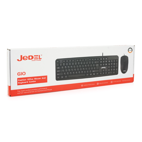 Комплект (клавіатура, миша) дротовий JEDEL G10, USB, Box