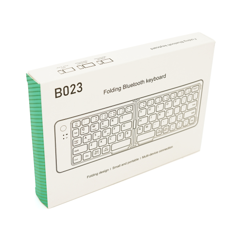 Клавіатура бездротова Voltronic B023, розкладна, 67 клавіш, 2.4G, Black, Box