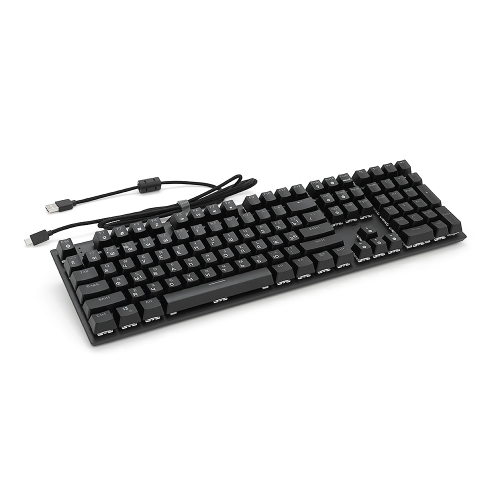 Клавіатура дротова Fantech MK855RGB, USB, довжина кабелю 135см, Black, Q10