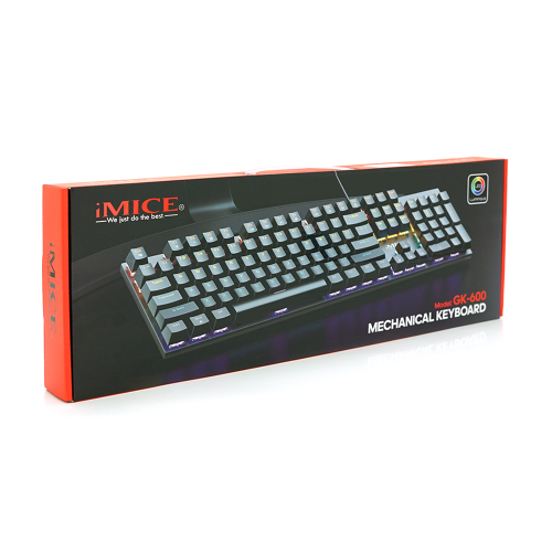 Клавіатура дротова iMICE GK600, USB, довжина кабелю 100см, Black