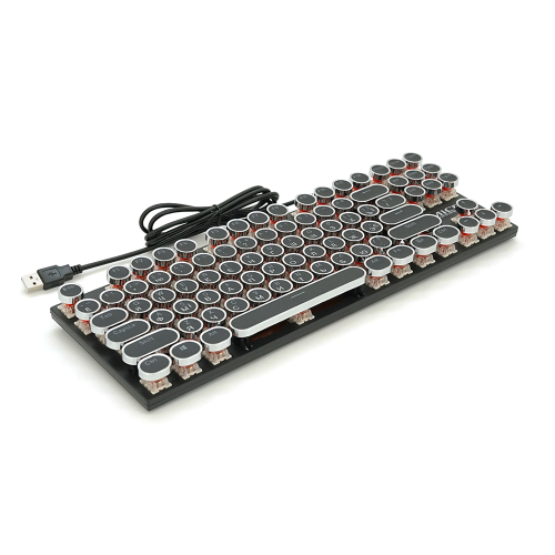 Клавіатура дротова iMICE GK800 USB Type-C, довжина кабелю 100см, White/Black