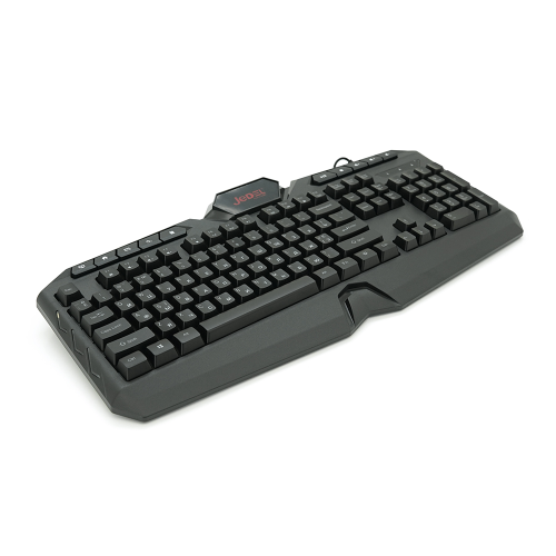 Клавіатура дротова JEDEL K504, USB, з підсвіткою, довжина кабелю 170см, Black, Q20