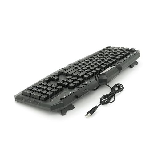 Клавіатура дротова JEDEL K504, USB, з підсвіткою, довжина кабелю 170см, Black, Q20