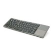 Клавіатура бездротова Voltronic B033, розкладна, 64 клавіші, Touchpad, 2.4G, Gray, Box