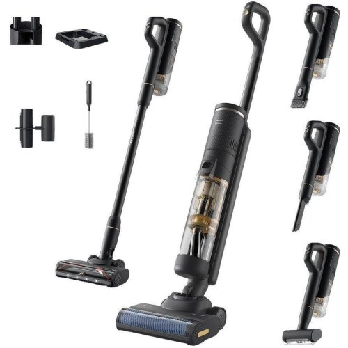 Пилосос бездротовий Philips Series 7000 AquaTrio, вологе прибирання, контейнер 0.42л, робота до 45хв, PowerCyclone Aqua, чорний (XW7264/11)