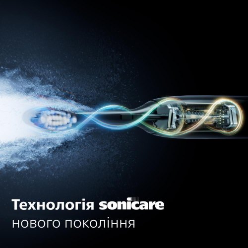 Електрична зубна щітка Philips Sonicare 7100 Series, 62000 коливань на хвилину, 1 насадка, футляр, біла (HX7420/01)