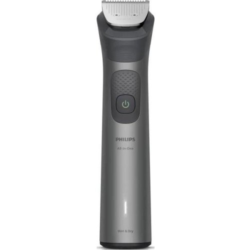 Тример Philips Series 7000, для бороди/голови/тіла, 15 насадок, сталь, сірий (MG7921/15)