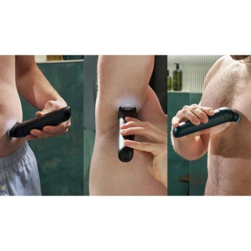 Тример Philips Series 7000, для тіла та інтимних зон, акумулятор, 5 насадок, сталь, чорний (BG7470/15)