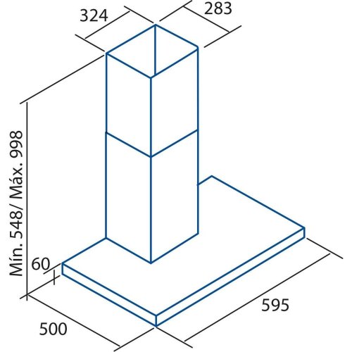 Витяжка Cata Legend 6000 xgbk, T-подібна, 60см, 1065м.куб/год, чорна (02060208)