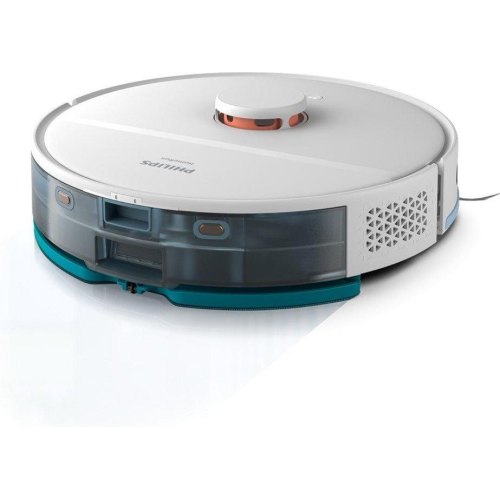 Робот-пилосос Philips Series 2000, висота 9.7см, контейнер 0.38л, контейнер для води 0.3л, HEPA 11, Wi-Fi, станція, білий (XU2100/25)