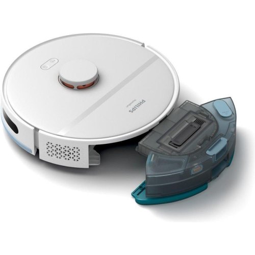 Робот-пилосос Philips Series 2000, висота 9.7см, контейнер 0.38л, контейнер для води 0.3л, HEPA 11, Wi-Fi, станція, білий (XU2100/25)