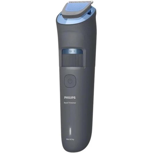 Тример Philips Series 3000, для бороди і вусів, акумулятор, сталь, синій (BT3617/15)