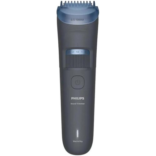 Тример Philips Series 3000, для бороди і вусів, акумулятор, сталь, синій (BT3617/15)