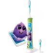 Електрична зубна щітка Philips Sonicare For Kids, 62000 коливань на хвилину, 2 насадки, світло-зелена (HX6352/11)