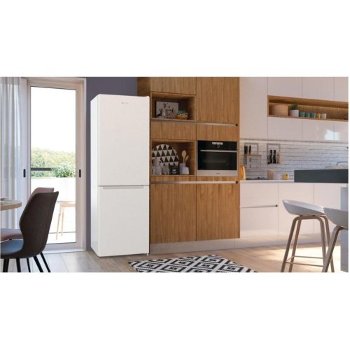 Холодильник з нижньою морозильною камерою Gorenje NRK6202EW4, 235(96)л, 2 дверей, А++, NoFrost+, білий