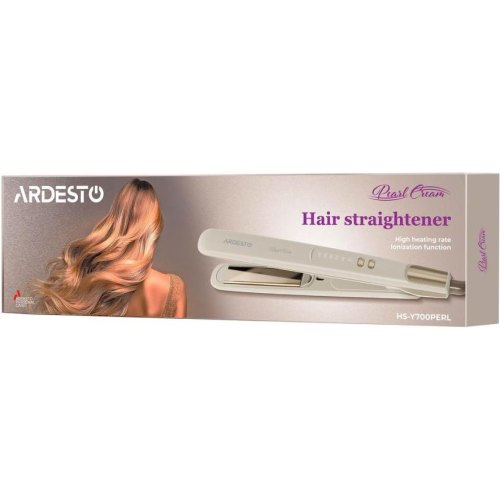 Випрямляч Ardesto Pearl Cream, 50Вт, 140-230 градусів, кераміка, бежевий (HS-Y700PERL)