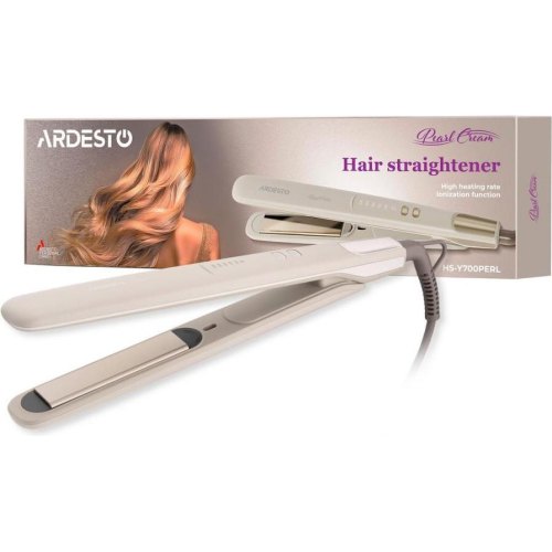 Випрямляч Ardesto Pearl Cream, 50Вт, 140-230 градусів, кераміка, бежевий (HS-Y700PERL)