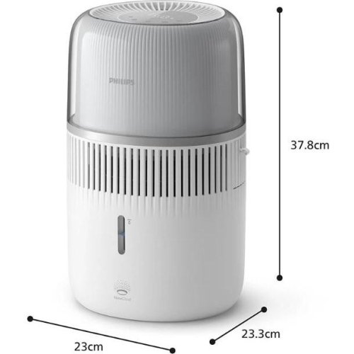 Зволожувач повітря Philips Series 5000, 56м.кв, 4.5л, 400мл/г, електронне керування, режим сну, нічник, білий (HU5710/00)