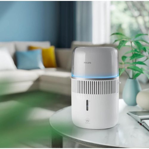 Зволожувач повітря Philips Series 5000, 56м.кв, 4.5л, 400мл/г, електронне керування, режим сну, нічник, білий (HU5710/00)