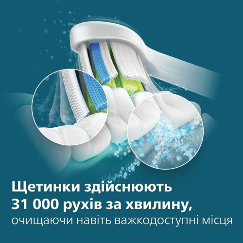 Електрична зубна щітка Philips Sonicare 4100 Series, 31000 коливань на хвилину, 1 насадка, бузкова (HX3689/44)