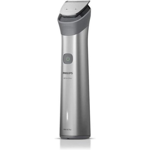 Тример Philips Series 5000, для бороди/голови/тіла, 11 насадок, сталь, сірий (MG5941/15)