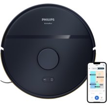 Робот-пилосос Philips Series 2000, висота 9.7см, контейнер 0.38л, контейнер для води 0.3л, HEPA 11, Wi-Fi, темно-синій (XU2000/15)
