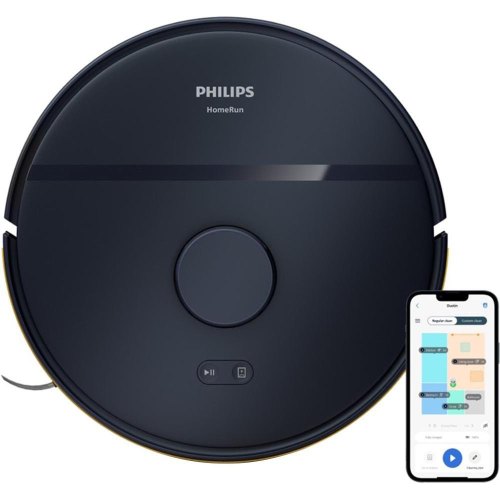 Робот-пилосос Philips Series 2000, висота 9.7см, контейнер 0.38л, контейнер для води 0.3л, HEPA 11, Wi-Fi, темно-синій (XU2000/15)