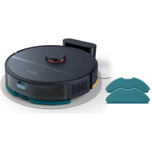 Робот-пилосос Philips Series 2000, висота 9.7см, контейнер 0.38л, контейнер для води 0.3л, HEPA 11, Wi-Fi, темно-синій (XU2000/15)