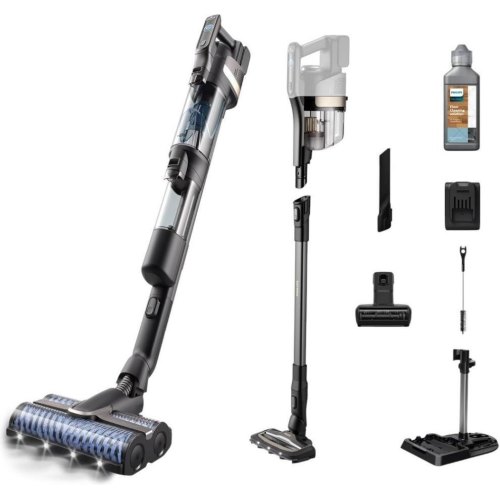 Пилосос бездротовий Philips AquaTrio, вологе прибирання, контейнер 0.42л, робота до 25хв, PowerCyclone Aqua, чорний (XW9463/11)