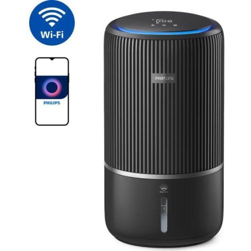 Очисник повітря Philips PureProtect Water Series 3400, 78м.кв, 300м.куб/год, Nano, НЕРА, вугільний фільтр, Wi-Fi, темно-сірий (AC3421/13)