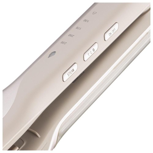 Випрямляч Ardesto Pearl Cream, 50Вт, 140-230 градусів, кераміка, з функцією подачі пару, бежевий (HS-Y701PERL)