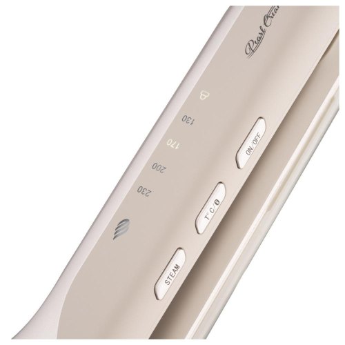 Випрямляч Ardesto Pearl Cream, 50Вт, 140-230 градусів, кераміка, з функцією подачі пару, бежевий (HS-Y701PERL)