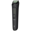 Тример Philips All-in-One Trimmer 3000 Series, для обличчя/голови/тіла, акумулятор, 9 насадок, сталь, чорний (MG3945/15)