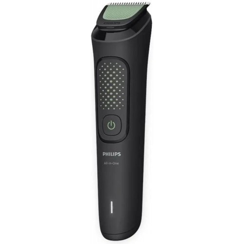 Тример Philips All-in-One Trimmer 3000 Series, для обличчя/голови/тіла, акумулятор, 9 насадок, сталь, чорний (MG3945/15)