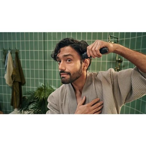 Тример Philips All-in-One Trimmer 3000 Series, для обличчя/голови/тіла, акумулятор, 9 насадок, сталь, чорний (MG3945/15)