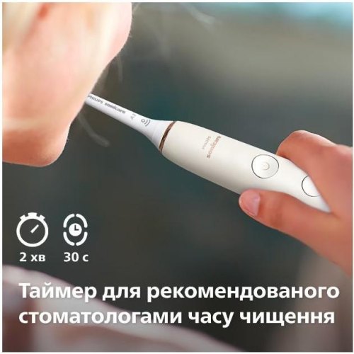 Набір електричних зубних щіток Philips Sonicare DiamondClean 9000 Series, 62000 коливань на хвилину, 1 насадка, 2шт в наборі, чорна/біла (HX9914/69)