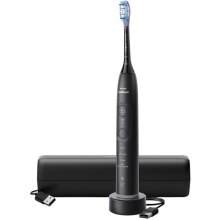 Електрична зубна щітка Philips Sonicare 7100 Series, 62000 коливань на хвилину, 1 насадка, футляр, чорна (HX7421/01)