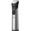 Тример Philips Series 9000, для бороди/голови/тіла, 15 насадок, OneBlade в комплекті, сталь, сірий (MG9558/15)