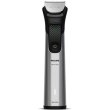 Тример Philips Series 9000, для бороди/голови/тіла, 15 насадок, OneBlade в комплекті, сталь, сірий (MG9558/15)