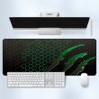Килимок для миші Voltronic Honeycomb, тканинний, з боковою прошивкою, товщина 2мм, Black/Green, Пакет (S7382)
