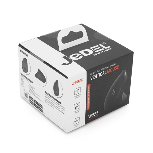 Миша бездротова JEDEL W925, 1000 DPI, 2.4GHz, Black, Box