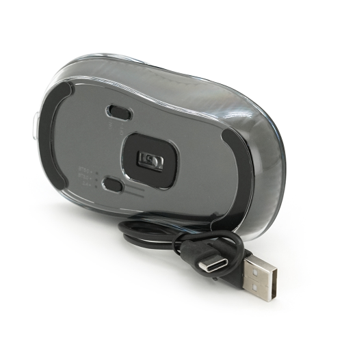 Миша бездротова JEDEL WD141, 1200-1600 DPI, 2.4GHz/Bluetooth 5.0, Black, Box