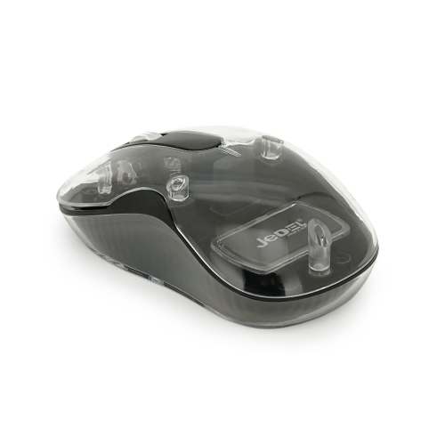 Миша бездротова JEDEL WD141, 1200-1600 DPI, 2.4GHz/Bluetooth 5.0, Black, Box